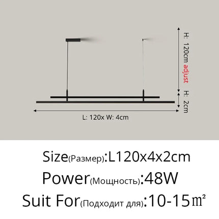 Lustre LED nordique pour éclairage intérieur moderne — LZ4X9T