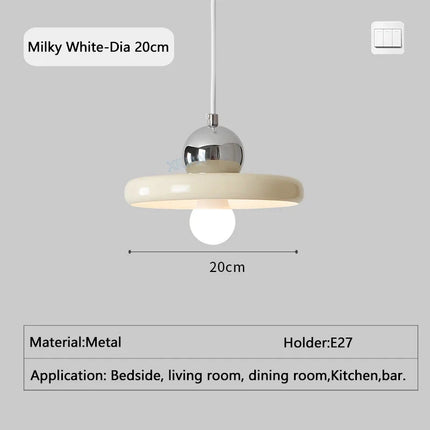 Lustre suspension Bauhaus forme UFO pour salle à manger et salon — LZ4XJ7