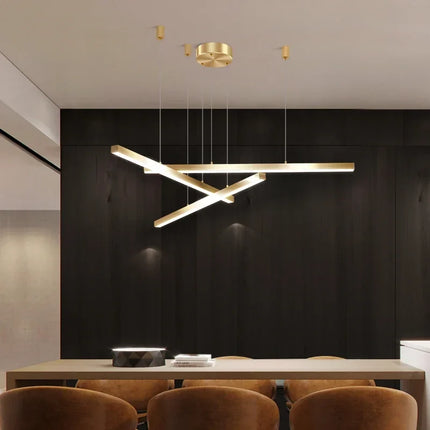 Suspension LED en cuivre pour décoration intérieure élégante — LZ4X9P2