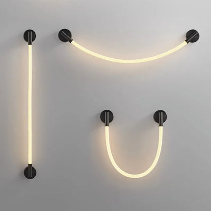Applique murale LED moderne en tube néon silicone tissé — LZ4X9P2