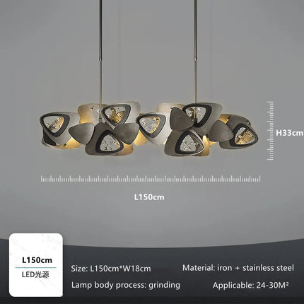 Lustre suspension créatif postmoderne en cristal — LZ4X9T