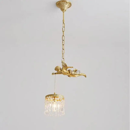 Lustre LED en cristal avec ailes d’ange style européen luxueux — LZ4X9P2Q