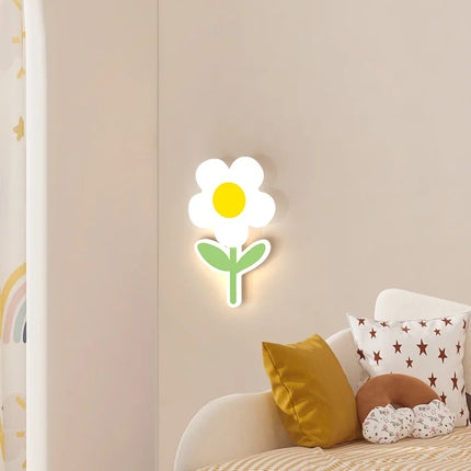 Applique murale LED fleur avec télécommande pour chambre d’enfants — LZ4X9T2