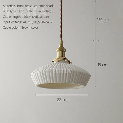 Suspension en céramique au design scandinave pour intérieur élégant — LZ4X9T2