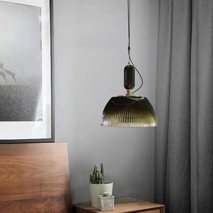 Suspension rétro en verre pour ambiance lumineuse chaleureuse — LZ4X9P