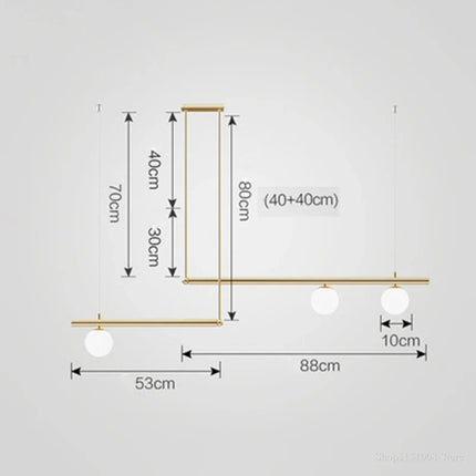 Lustre suspension moderne avec abat-jour en verre style nordique — LZ4P9XQ