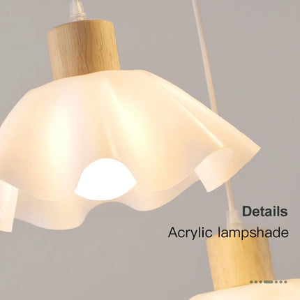 Lustre suspension en bois pour ambiance chaleureuse et déco moderne — LZ4X9P