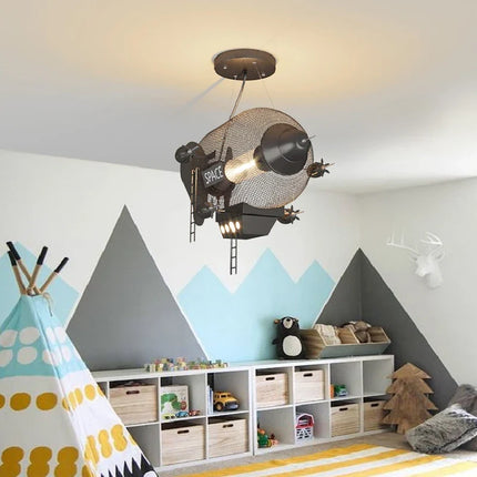 Lustre suspension vaisseau spatial créatif pour chambre garçon — LZ4X9T