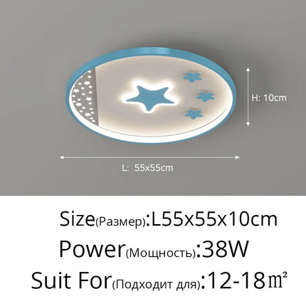 Lustre nordique lumineux style dessin animé pour enfants — LZ4X9J