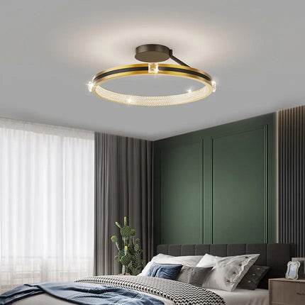 Plafonnier LED moderne en cristal pour décoration de luxe — LZ4X9P2