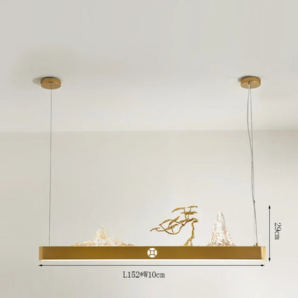 Suspension en bois style chinois pour ambiance zen économique — LZ4X9JQ