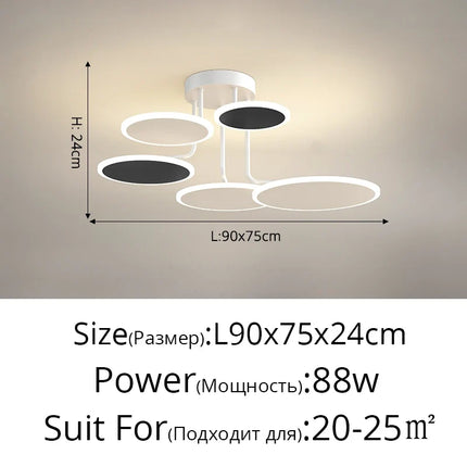 Lustre en acrylique pour intérieur moderne et lumineux — LZ4X9P