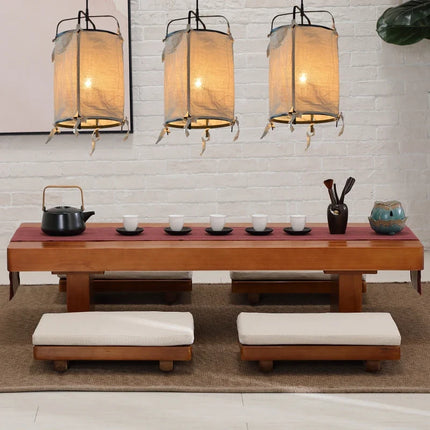 Suspension japonaise en fer et lin pour décoration intérieure — LZ4X9P
