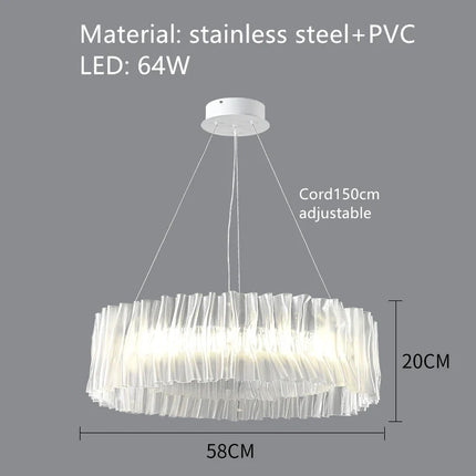 Suspension design en PVC et acier inoxydable pour intérieur — LZ4X9JQ