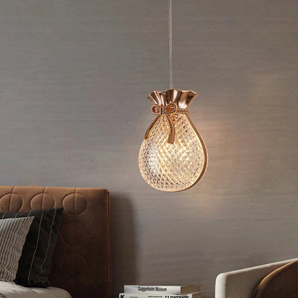 Lustre ovale en cristal avec éclairage LED nordique — LZ4P9X