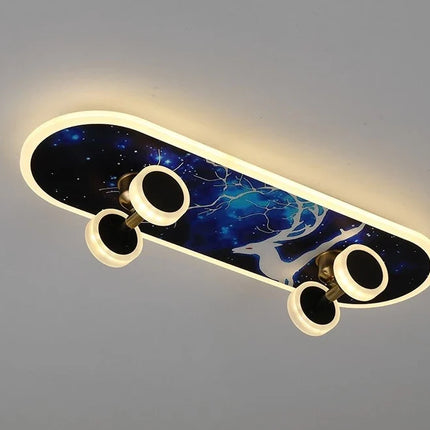 Plafonnier nordique créatif skateboard pour chambre d’enfant moderne — LZ3X9P