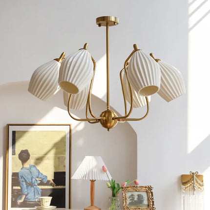 Lustre Bauhaus en céramique pour intérieur moderne et élégant — LZ4X9P
