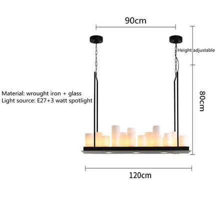 Lustre LED nordique en verre pour salle à manger et cuisine — LZ4X9Q2