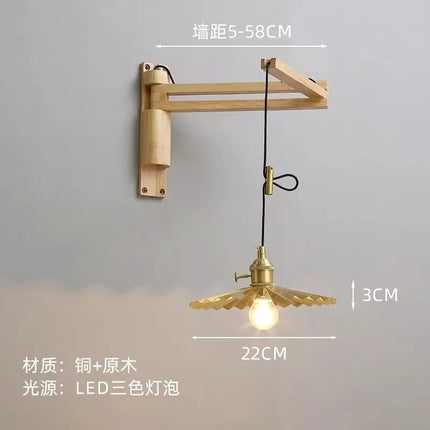 Applique murale extensible en cuivre au design élégant et fonctionnel — LZ4X9T