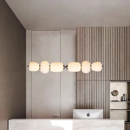 Suspension en verre laiteux pour intérieur moderne et élégant — LZ4X9T