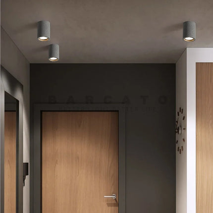 Spot LED GU10 en ciment monté en surface pour salon et cuisine — LZ4X9P