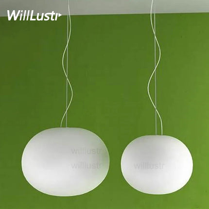 Suspension ovale en verre pour hôtel et restaurant — LZ4X9TQ