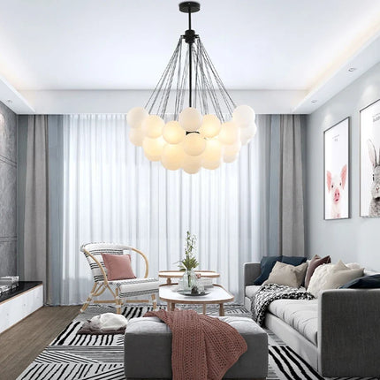 Suspension en verre au design nordique pour décoration intérieure de luxe — LZ4X9T2