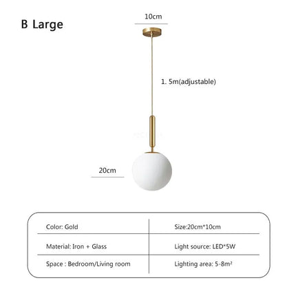 Suspension LED en verre au design moderne pour intérieur — LZ4X9Q2