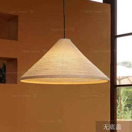 Lustre suspension japonais en papier de riz avec LED — LZ4X9P