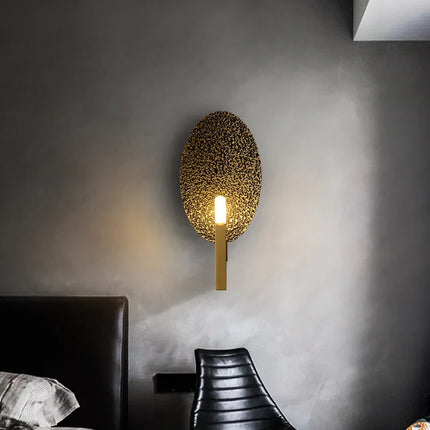 Applique murale en cuivre avec éclairage LED doré design moderne — LZ4QJ7M9