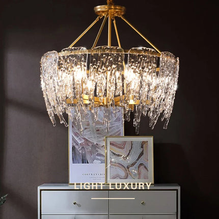 Lustre LED en cristal au design moderne pour intérieur — LZ4QJ7