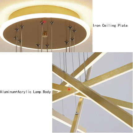 Plafonnier LED décoratif en aluminium — LZ4X9P2