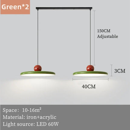 Suspension LED créative style rétro médiéval Bauhaus pour salon et restaurant — LZ4X9M