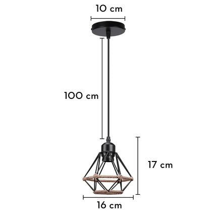 Plafonnier encastré industriel vintage en métal pour intérieur créatif — LZ4X9T2