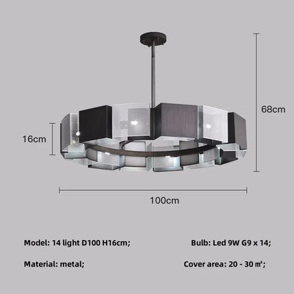 Lustre LED moderne pour décoration intérieure élégante — LZ4P9XQ