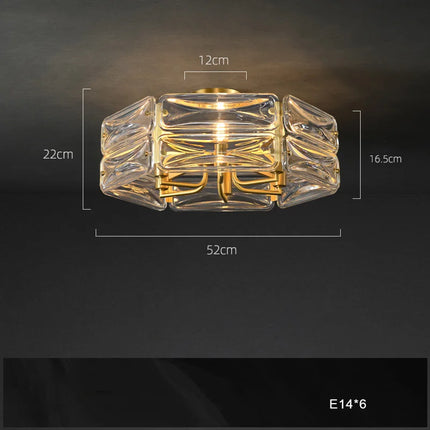 Lustre LED cuivre au style nordique pour décoration intérieure — LZ7FQ2