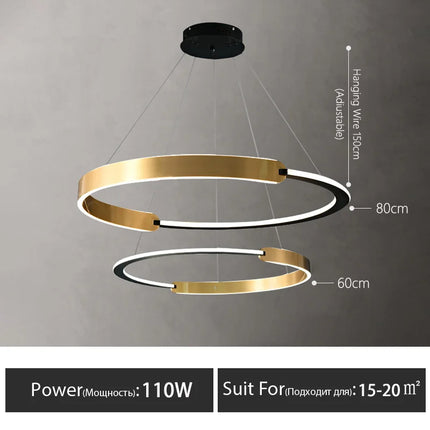 Lustre suspension moderne au style nordique pour intérieur — LZ4X9M