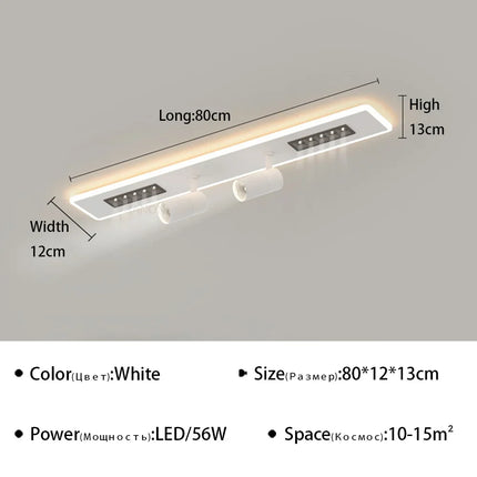 Plafonnier LED moderne pour éclairage et décoration intérieure — LZ4X9M