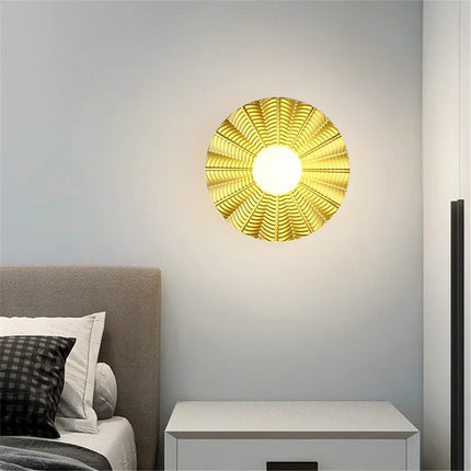 Applique murale LED ronde en métal style nordique pour intérieur moderne — LZ4X9P2