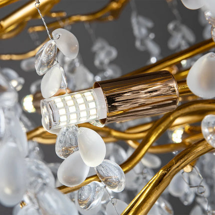 Lustre LED en cristaux au design moderne pour intérieur — LZ4XJ9