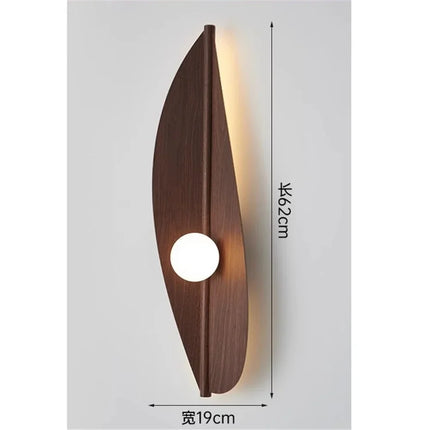 Applique murale LED design feuille en acrylique pour décoration intérieure — LZ4X9P