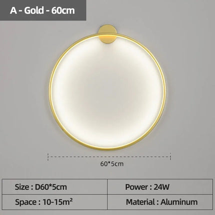 Applique murale LED cercle pour décoration intérieure — LZ4G7X9