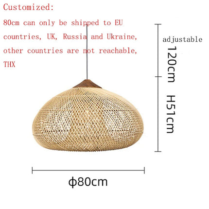 Suspension rotin vintage d’Asie du Sud-Est pour salle à manger et restaurant — LZ4X9P