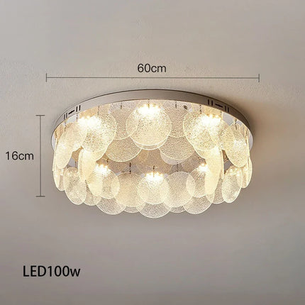 Plafonnier moderne en verre chromé design tendance — LZ4X9M