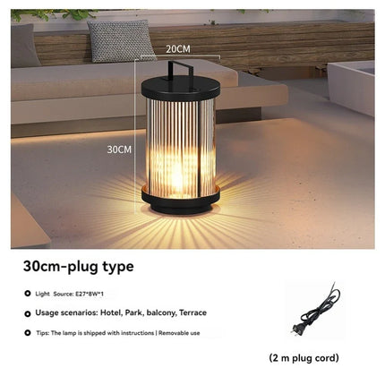 Lampadaire solaire extérieur étanche en verre pour jardin — LZ4X9P2Q
