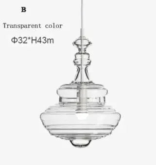 Suspension industrielle vintage en verre pour luminaire artistique — LZ4X9P2