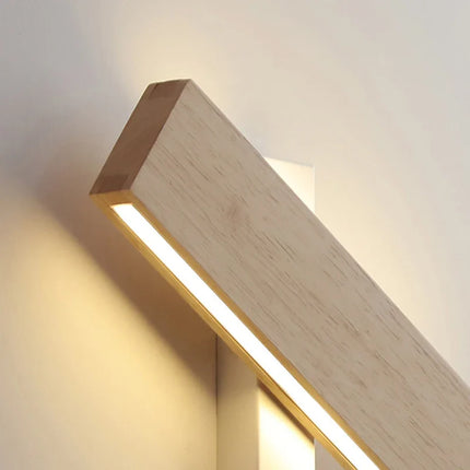 Applique murale LED en bois avec rotation — LZ4X9J