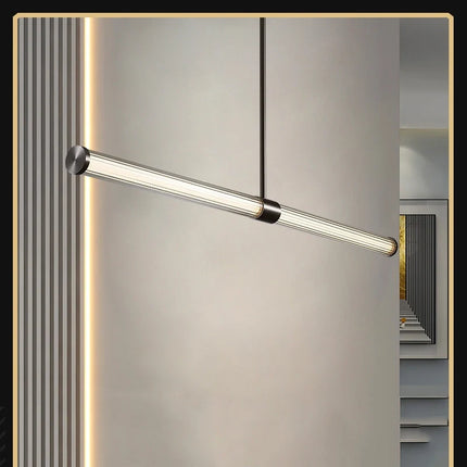 Lustre suspendu moderne en verre et cuivre — LZ4X9P