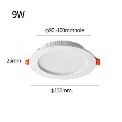 plafonnier led intérieur éclairage blanc froid moderne