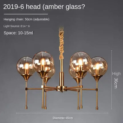 Lustre suspension nordique au design moderne pour ambiance élégante — LZ4X9T